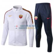 AS Roma Chaqueta White + Pantalon 2019-2020