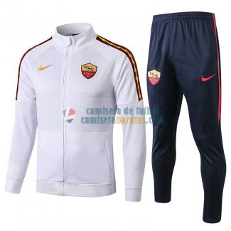 AS Roma Chaqueta White + Pantalon 2019-2020