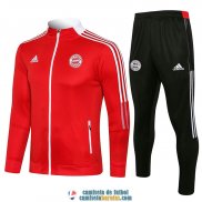 Bayern Munich Chaqueta Red II + Pantalon Black II 2021/2022