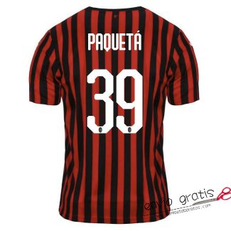 Camiseta AC Milan Primera Equipacion 39#PAQUETA 2019-2020
