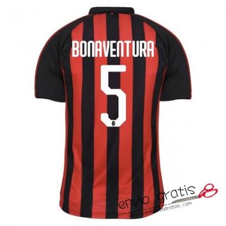 Camiseta AC Milan Primera Equipacion 5#BONAVENTURA 2018-2019