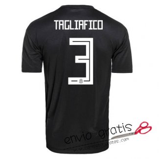 Camiseta Argentina Segunda Equipacion 3#TAGLIAFICO 2018