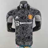 Camiseta Authentic Manchester United Portero Black 2022/2023