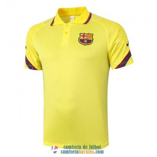 Camiseta Barcelona Polo Yellow 2020/2021