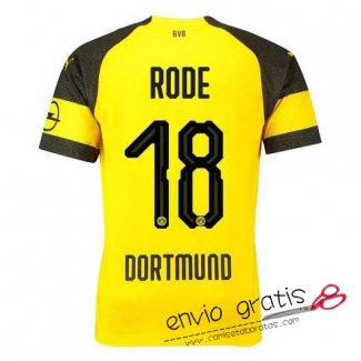 Camiseta Borussia Dortmund Primera Equipacion 18#RODE 2018-2019