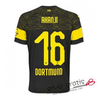 Camiseta Borussia Dortmund Segunda Equipacion 16#AKANJI 2018-2019