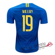 Camiseta Brasil Segunda Equipacion 19#WILLIAN 2018