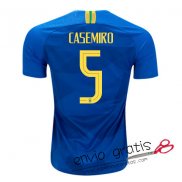 Camiseta Brasil Segunda Equipacion 5#CASEMIRO 2018