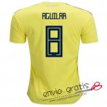 Camiseta Colombia Primera Equipacion 8#AGUILAR 2018