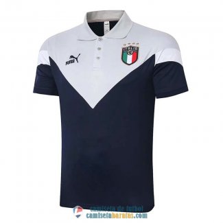 Camiseta Italia Polo Blue 2020/2021