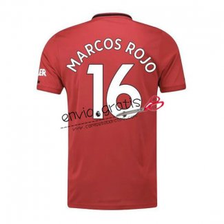 Camiseta Manchester United Primera Equipacion 16 MARCOS ROJO 2019-2020