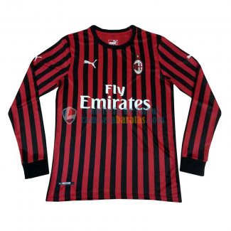 Camiseta Manga Larga AC Milan Primera Equipacion 2019-2020