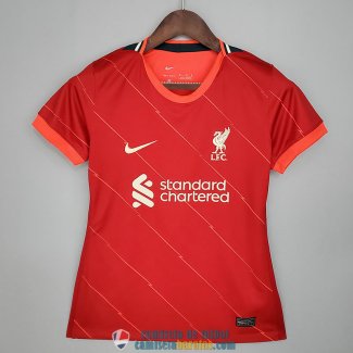 Camiseta Mujer Liverpool Primera Equipacion 2021/2022