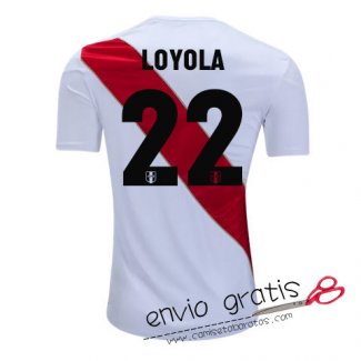 Camiseta Peru Primera Equipacion 22#LOYOLA 2018