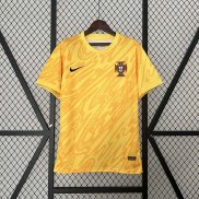 Camiseta Portugal Portero Yellow 2024/2025