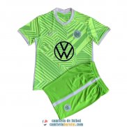 Camiseta VFL Wolfsburg Ninos Primera Equipacion 2021/2022