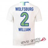 Camiseta VfL Wolfsburg Segunda Equipacion 2#WILLIAM 2018-2019