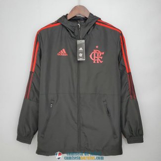 Flamengo Chaqueta Rompevientos Black Red 2021/2022