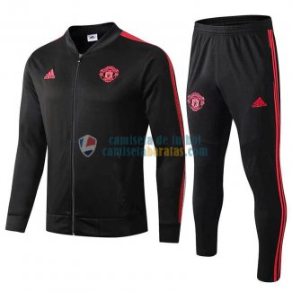 Manchester United Chaqueta Red Black + Pantalon 2019-2020