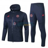 PSG Chaqueta Capucha Blue + Pantalon 2019-2020 PSG Chaqueta Capucha Blue + Pantalon 2019-2020