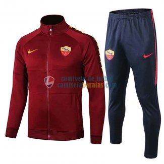 AS Roma Chaqueta Red + Pantalon 2019-2020