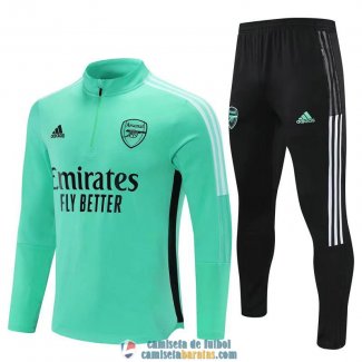 Arsenal Sudadera De Entrenamiento Green + Pantalon Black 2021/2022