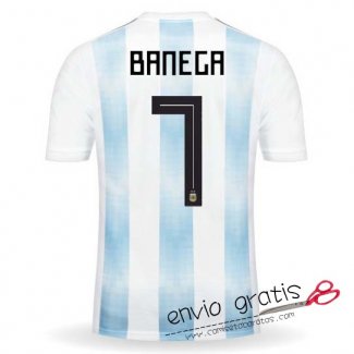 Camiseta Argentina Primera Equipacion 7#BANEGA 2018