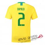 Camiseta Brasil Primera Equipacion 2#DANILO 2018