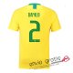 Camiseta Brasil Primera Equipacion 2#DANILO 2018