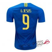 Camiseta Brasil Segunda Equipacion 9#G.JESUS 2018