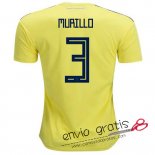 Camiseta Colombia Primera Equipacion 3#MURILLO 2018