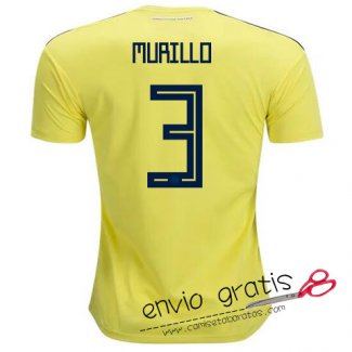 Camiseta Colombia Primera Equipacion 3#MURILLO 2018