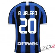 Camiseta Inter Milan Primera Equipacion 20#B.VALERO 2019-2020