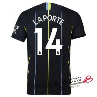 Camiseta Manchester City Segunda Equipacion 14#LAPORTE 2018-2019