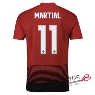 Camiseta Manchester United Primera Equipacion 11#MARTIAL Cup Printing 2018-2019