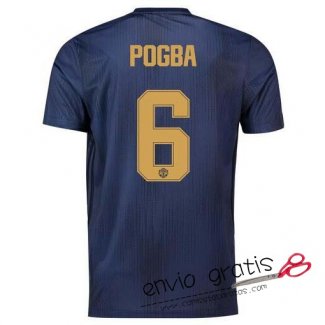 Camiseta Manchester United Tercera Equipacion 6#POGBA Cup 2018-2019