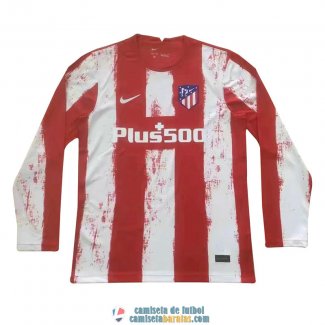 Camiseta Manga Larga Atletico De Madrid Primera Equipacion 2021/2022