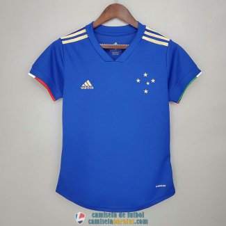 Camiseta Mujer Cruzeiro Primera Equipacion 2021/2022