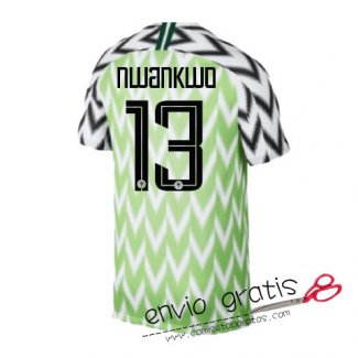 Camiseta Nigeria Primera Equipacion 13#NWANKWO 2018