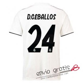 Camiseta Real Madrid Primera Equipacion 24#D.CEBALLOS 2018-2019