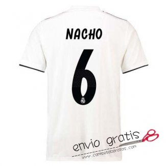Camiseta Real Madrid Primera Equipacion 6#NACHO 2018-2019
