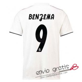 Camiseta Real Madrid Primera Equipacion 9#BENZEMA 2018-2019