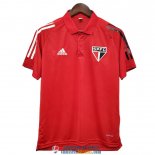 Camiseta Sao Paulo FC Polo Red 2020/2021 Camiseta Sao Paulo FC Polo Red 2020/2021