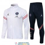 PSG x Jordan Chaqueta White I + Pantalon Navy 2021/2022 PSG x Jordan Chaqueta White I + Pantalon Navy 2021/2022