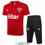 Sao Paulo FC Sudadera De Entrenamiento Red + Pantalon 2020/2021 Sao Paulo FC Sudadera De Entrenamiento Red + Pantalon 2020/2021