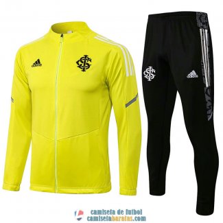 Sport Club Internacional Chaqueta Yellow + Pantalon Black 2021/2022