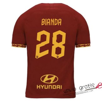 Camiseta AS Roma Primera Equipacion 28#BIANDA 2019-2020