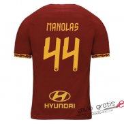 Camiseta AS Roma Primera Equipacion 44#MANOLAS 2019-2020