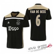 Camiseta Ajax Segunda Equipacion 6#VAN DE BEEK 2018-2019