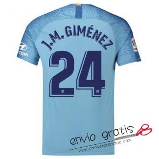 Camiseta Atletico de Madrid Segunda Equipacion 24#J.M.GIMENEZ 2018-2019